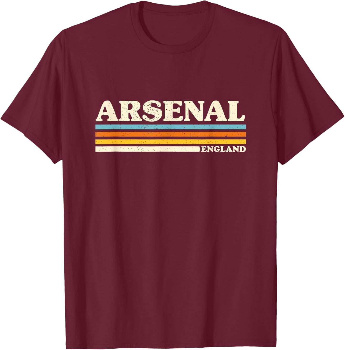 Retro Stripe Arsenal , Pack of 1 T-Shirt - T-Shirt | Maroon