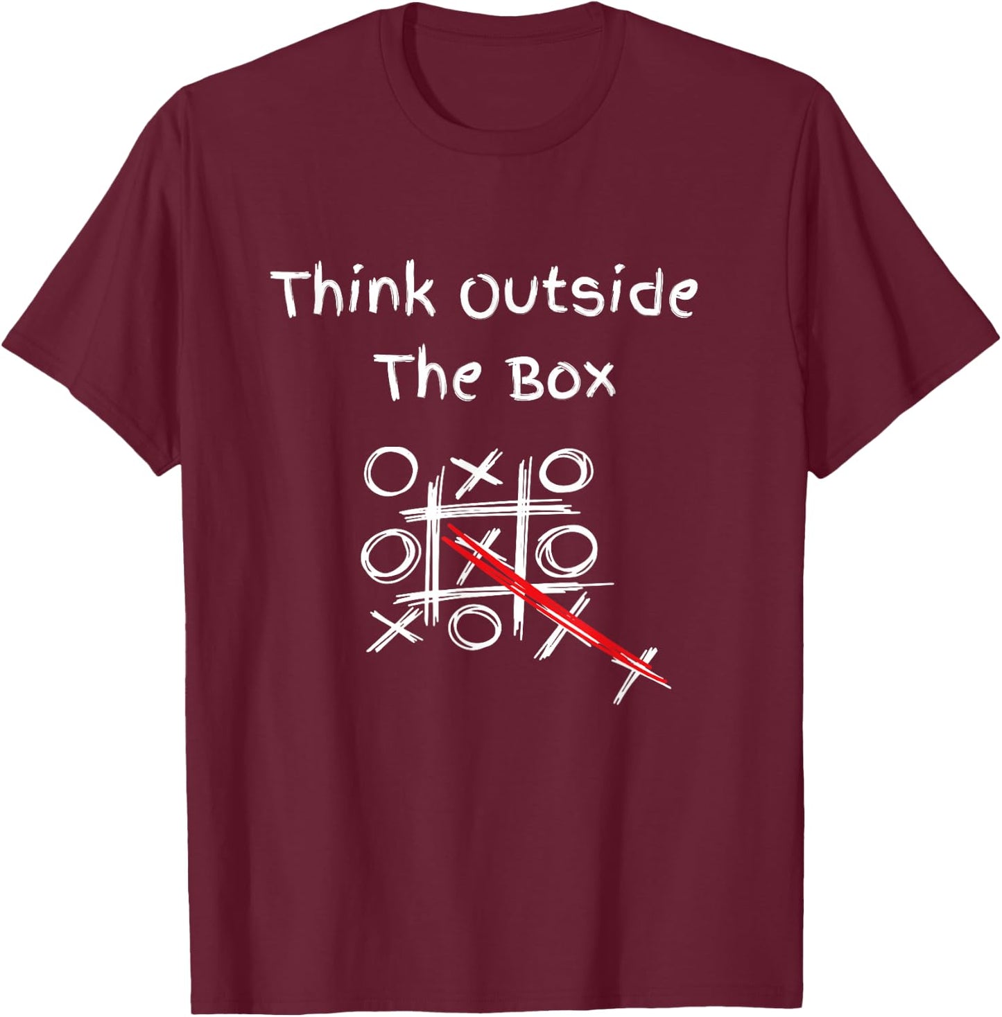 Think Outside The Box Shirt T-Shirt - T-Shirt | Maroon