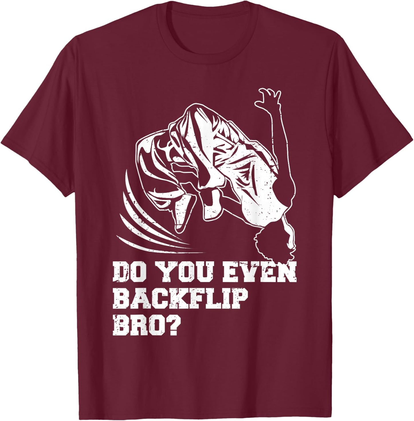 Backflip Parkour Freerunning Practitioner Boys Kids T-Shirt - T-Shirt | Maroon