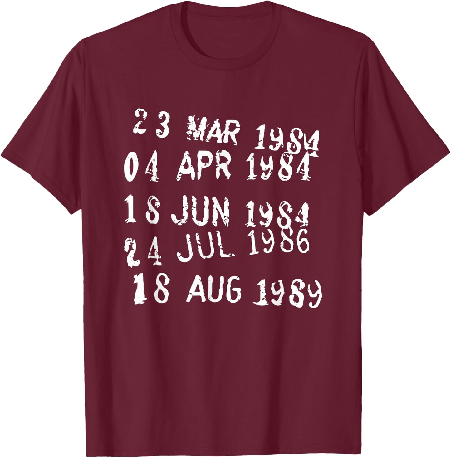 Library stamp date T-Shirt - T-Shirt | Maroon