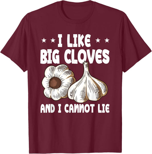Funny Garlic Clove Lover Costume Love Spices T-Shirt - T-Shirt | Maroon