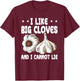 Funny Garlic Clove Lover Costume Love Spices T-Shirt - T-Shirt | Maroon