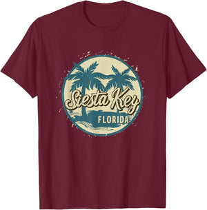 Siesta Key Florida T-Shirt - T-Shirt | Maroon
