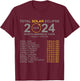 2024 Total Solar Eclipse April 8 Path Of The Eclipse T-Shirt - T-Shirt | Maroon