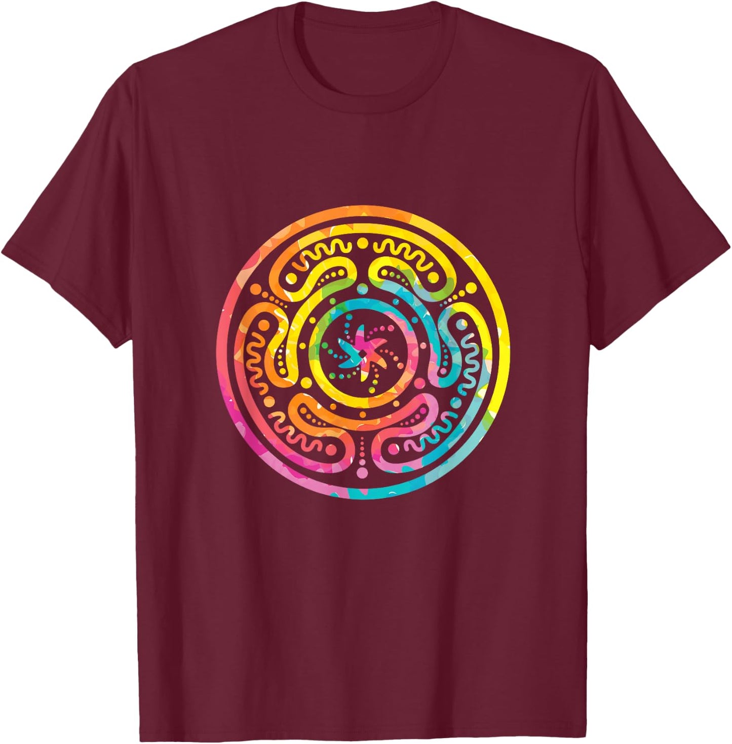 Hecate Wheel Goddess Symbol Magical Spiritual T-Shirt - T-Shirt | Maroon