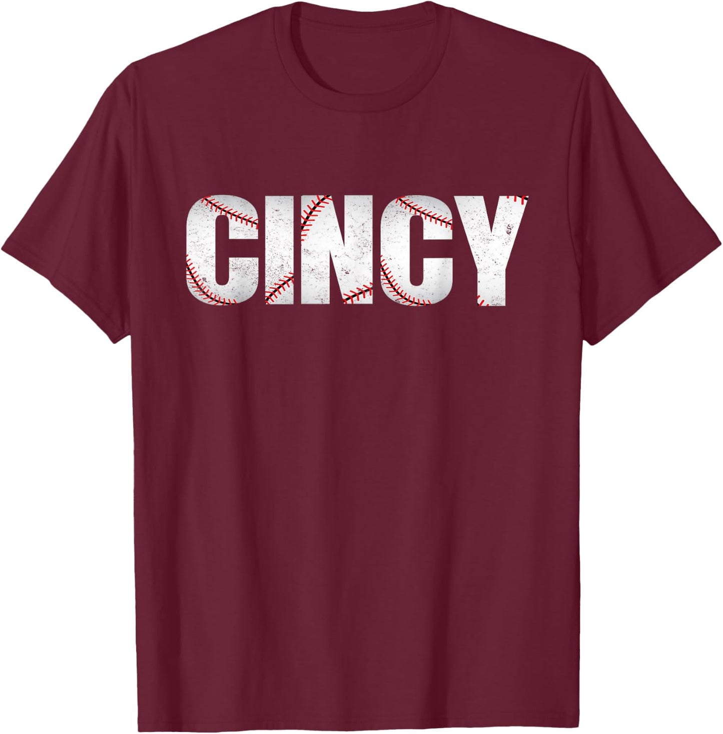 Cincy OH Queens Chip City Vintage Classic Cincinnati T-Shirt - T-Shirt | Maroon