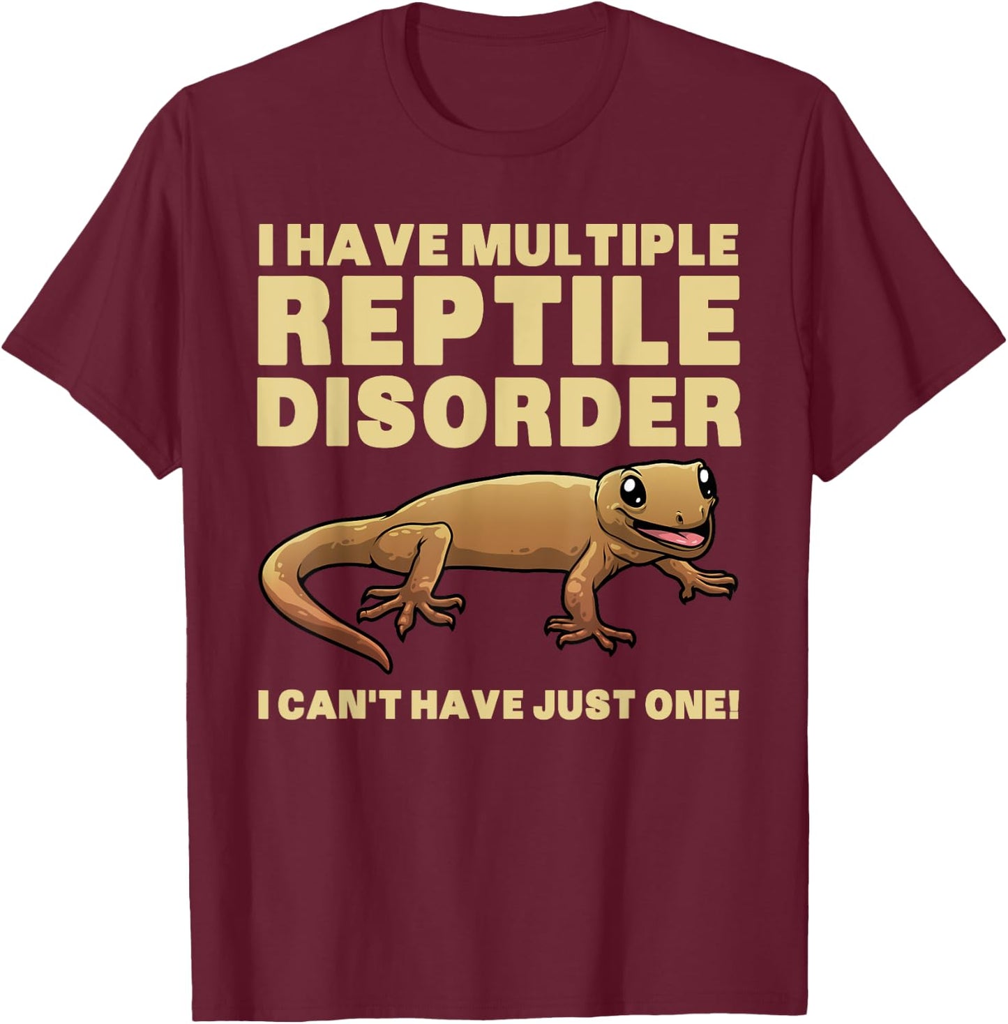 Funny Reptile Women Bearded Dragon Crested Gecko Pet T-Shirt - T-Shirt | Maroon