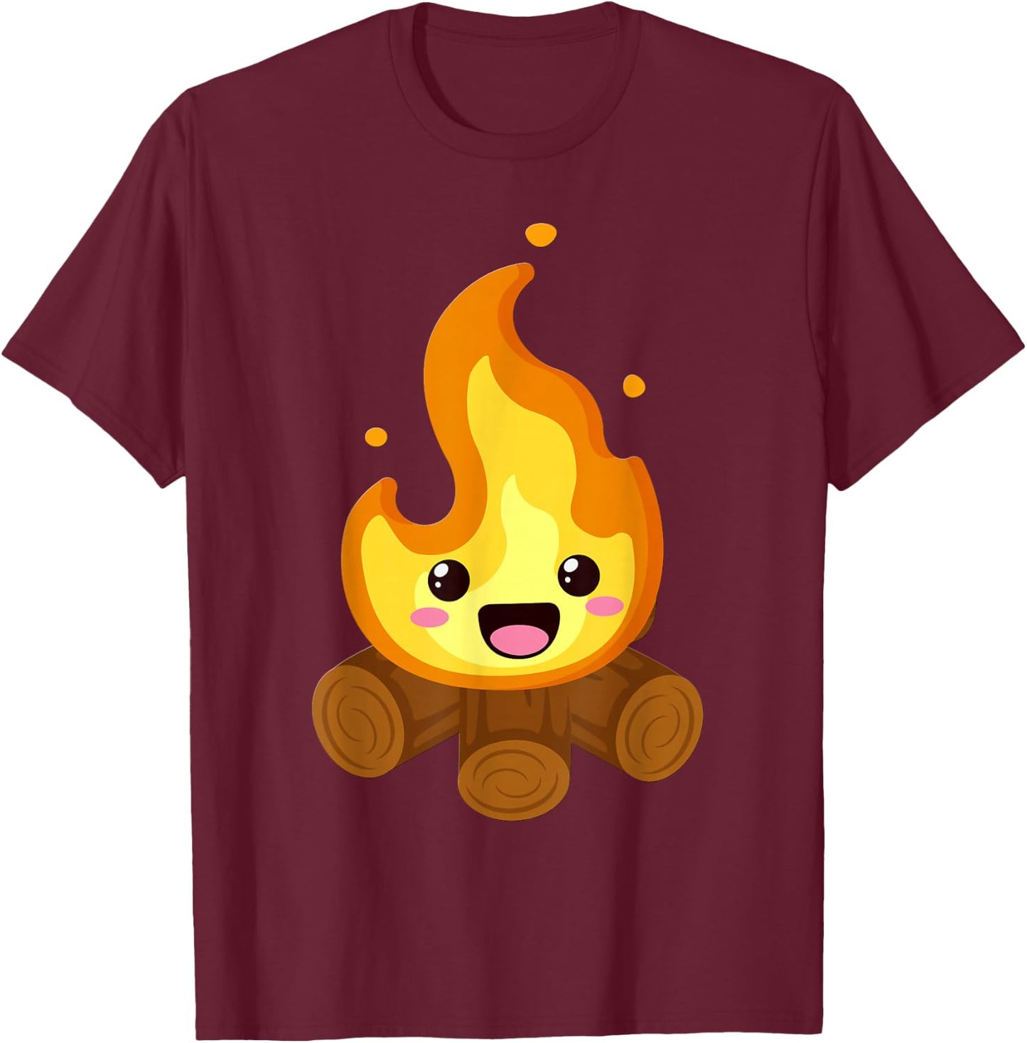Kawaii Halloween Group Costume Party S'Mores Campfire Smore T-Shirt - T-Shirt | Maroon