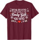 Being Related To Me Funny Christmas Men Women Kids Xmas T-Shirt - T-Shirt | Maroon