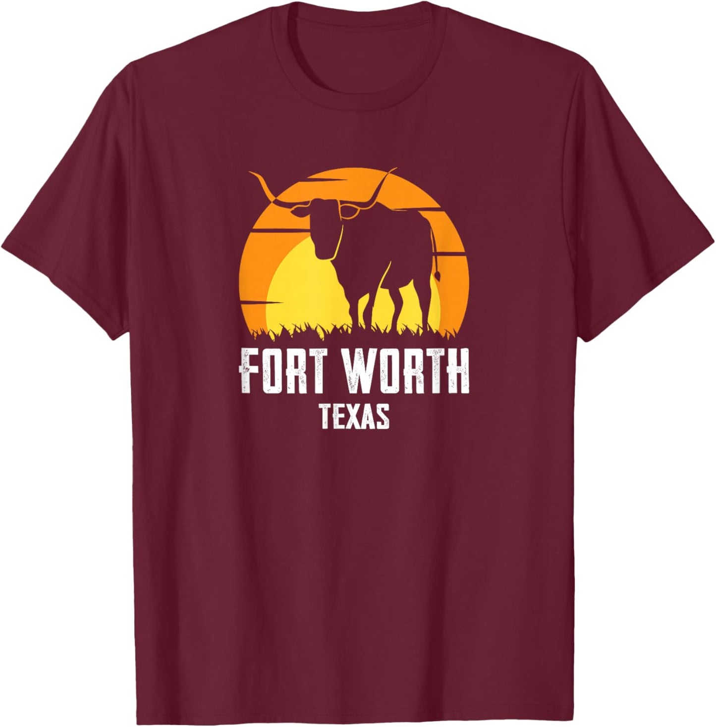 Fort Worth T-Shirt - T-Shirt | Maroon