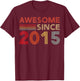 Nine 10yr Bday Son Boy Funny 2015 10th 10 Year Old Birthday T-Shirt - T-Shirt | Maroon