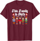 This Family is Nuts Funny Christmas Nutcracker T-Shirt - T-Shirt | Maroon