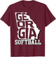 Georgia Softball T-Shirt - T-Shirt | Maroon