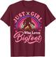 Just A Girl Who Loves Bigfoot Sasquatch Gifts For Teen Girls T-Shirt - T-Shirt | Maroon