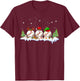 Santa Elf Reindeer Baseball Balls Xmas Tree Lights Christmas T-Shirt - T-Shirt | Maroon