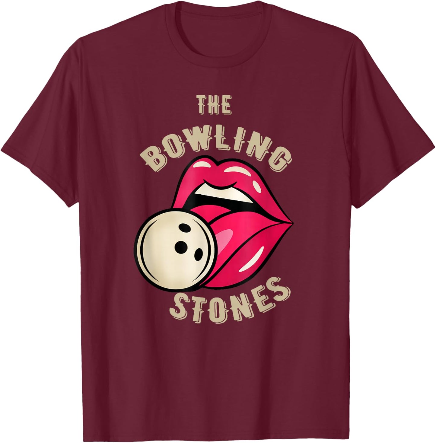 The bowling stone bowling T-Shirt - T-Shirt | Maroon