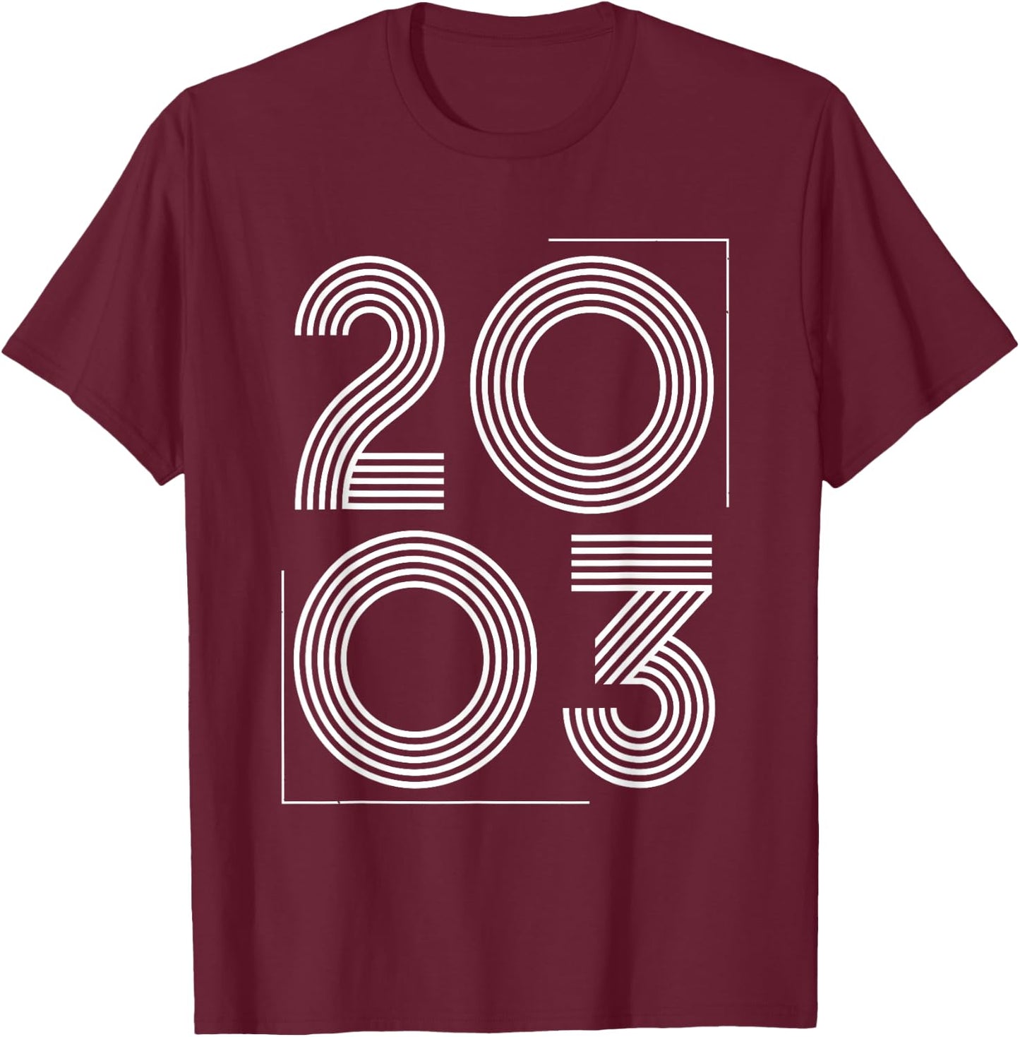 Vintage 2003 T Shirts Retro Funny 2003 Birthday T-Shirt - T-Shirt | Maroon