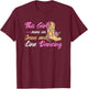 Line Dance This Girl Runs On Jesus & Line Dancing T-Shirt - T-Shirt | Maroon