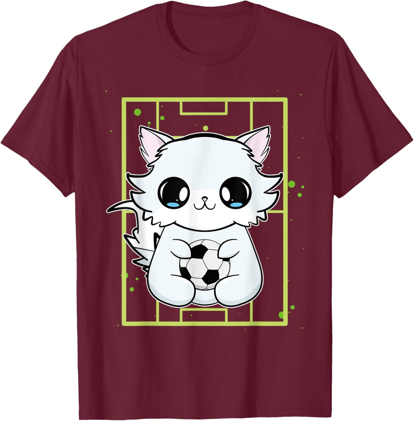 Arctic Fox Soccer Ball T-Shirt - T-Shirt | Maroon