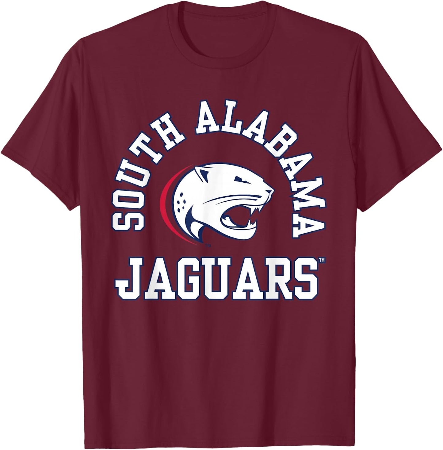 South Alabama Jaguars | Official NCAA Merch | NCAFSAL03 T-Shirt - T-Shirt | Maroon