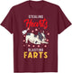 French Bulldog - Stealing Hearts Blasting Farts - Frenchie T-Shirt - T-Shirt | Maroon