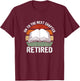 Retired On To The Next Chapter Retiree T-Shirt - T-Shirt | Maroon