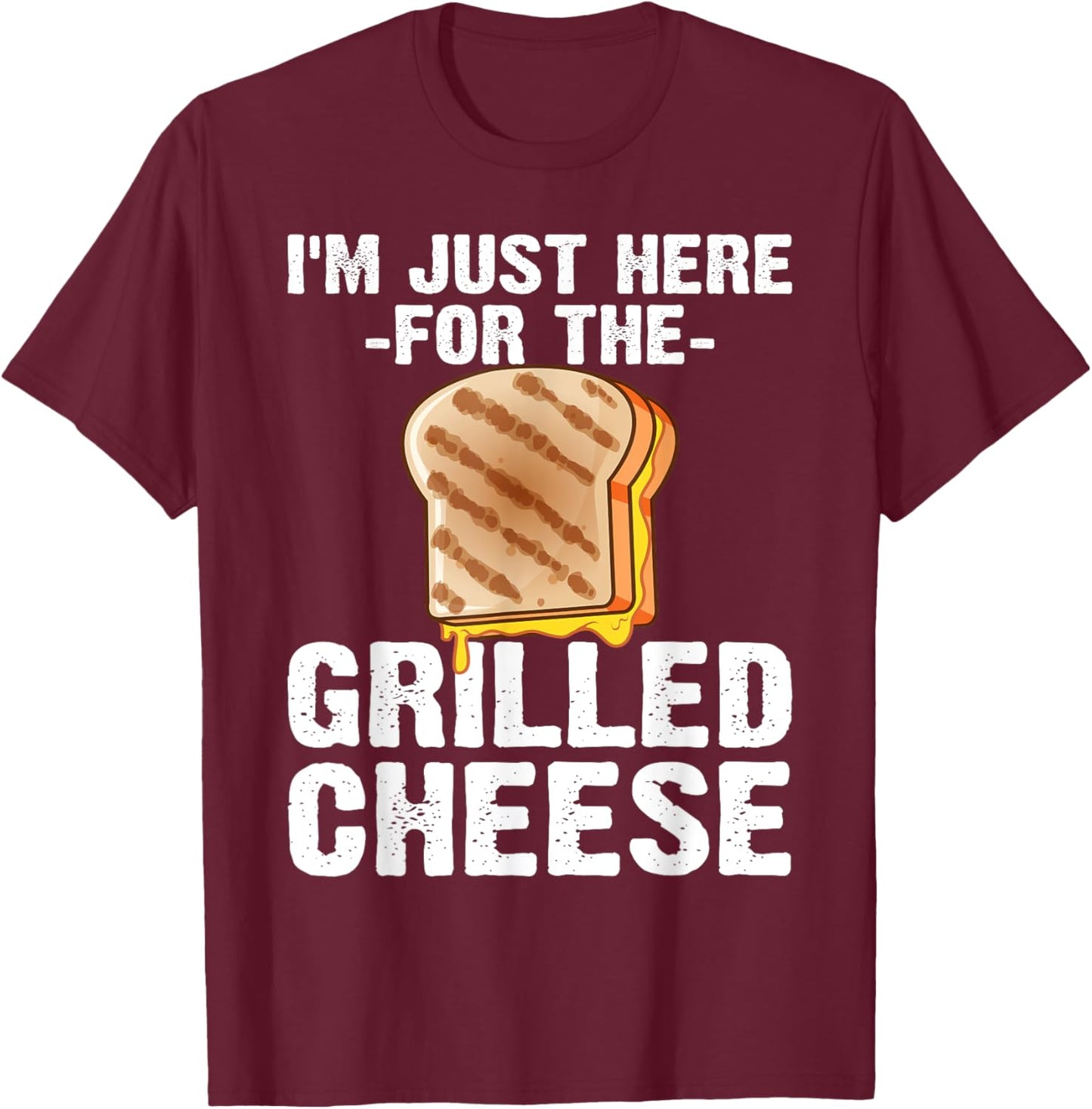 Cute Grilled Cheese Women Kids Grilled Cheese Lover T-Shirt - T-Shirt | Maroon