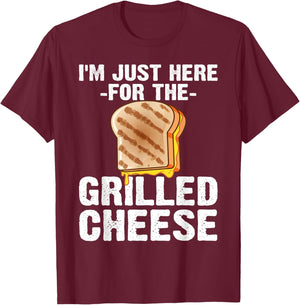 Cute Grilled Cheese Women Kids Grilled Cheese Lover T-Shirt - T-Shirt | Maroon