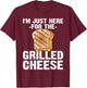 Cute Grilled Cheese Women Kids Grilled Cheese Lover T-Shirt - T-Shirt | Maroon