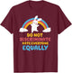 Do not discriminate, hate everyone equally T-Shirt - T-Shirt | Maroon