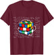 Competitive Puzzle Cube Math Lovers Speed Cubing T-Shirt - T-Shirt | Maroon