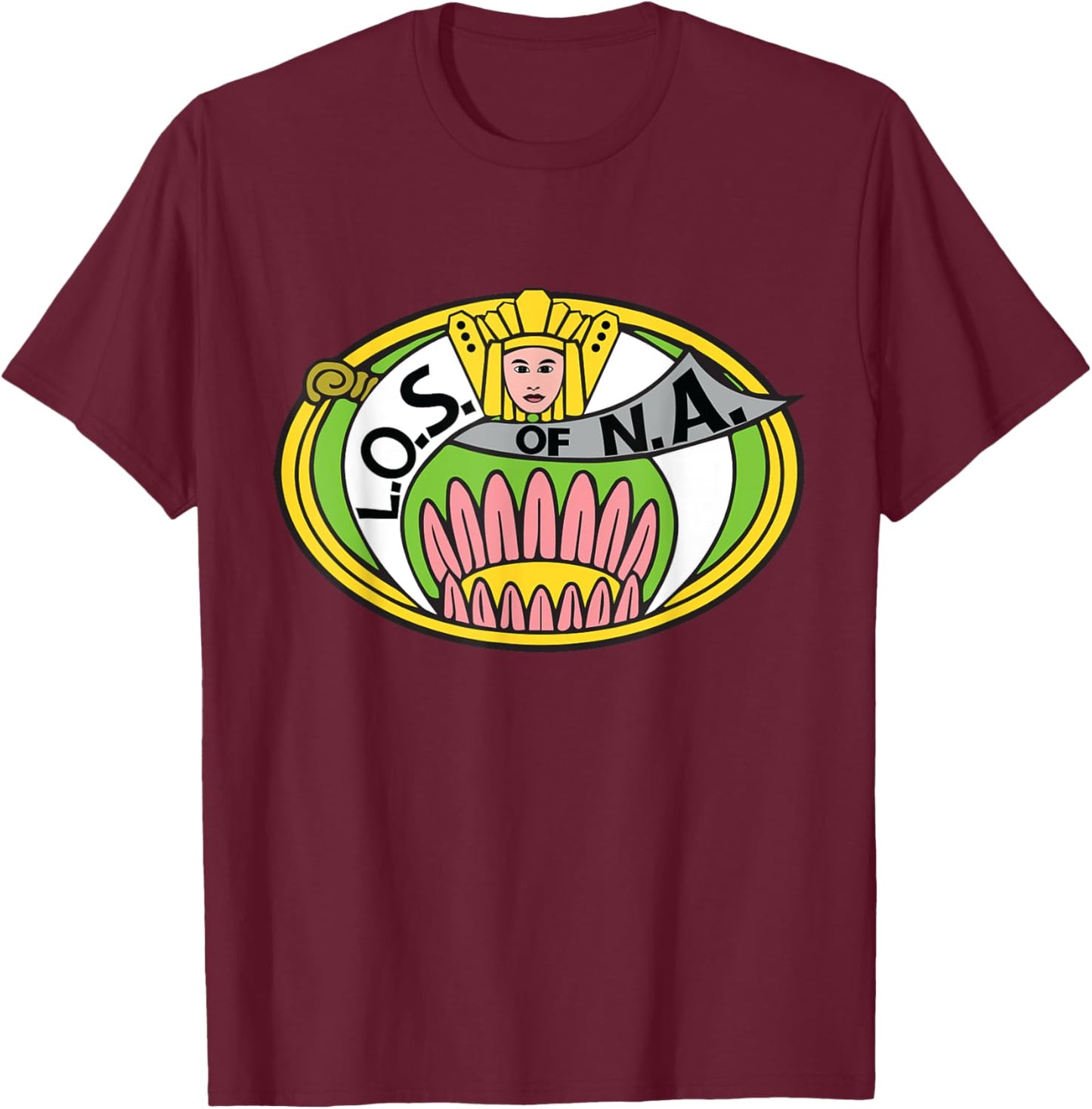 Ladies Oriental Shriner of North America Noble Shrine Fez T-Shirt - T-Shirt | Maroon