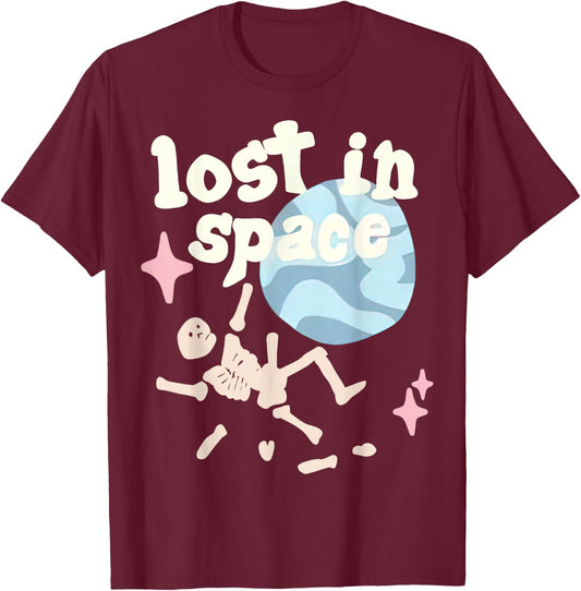 Broken Planet Lost in Space T-Shirt - T-Shirt | Maroon
