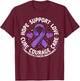 Pancreatic Cancer Support Family Pancreatic Cancer Awareness T-Shirt - T-Shirt | Maroon