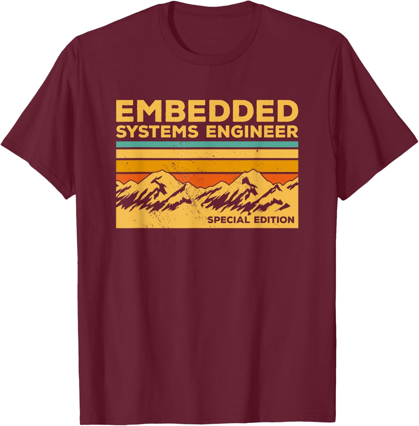 Vintage Embedded Systems Engineer T-Shirt - T-Shirt | Maroon
