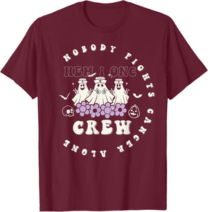 Halloween Oncology Hematology Nurse Crew Peds Hem/Onc T-Shirt - T-Shirt | Maroon