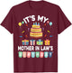 Present Balloon Candle Cake It's My Mother In Law's Birthday T-Shirt - T-Shirt | Maroon