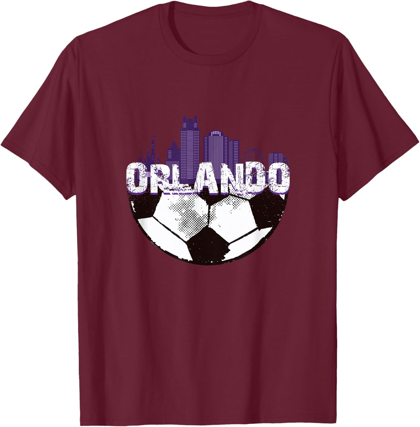 Orlando fan fc t shirt T-Shirt - T-Shirt | Maroon