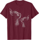 cute two cat scribble art sketch for lover cats kitty kitten Women Kids T-Shirt - T-Shirt | Maroon