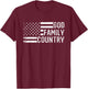 God Family Country - Patriotic Christian US Flag T-Shirt - T-Shirt | Maroon