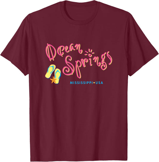 Ocean Springs Mississippi T-Shirt - T-Shirt | Maroon