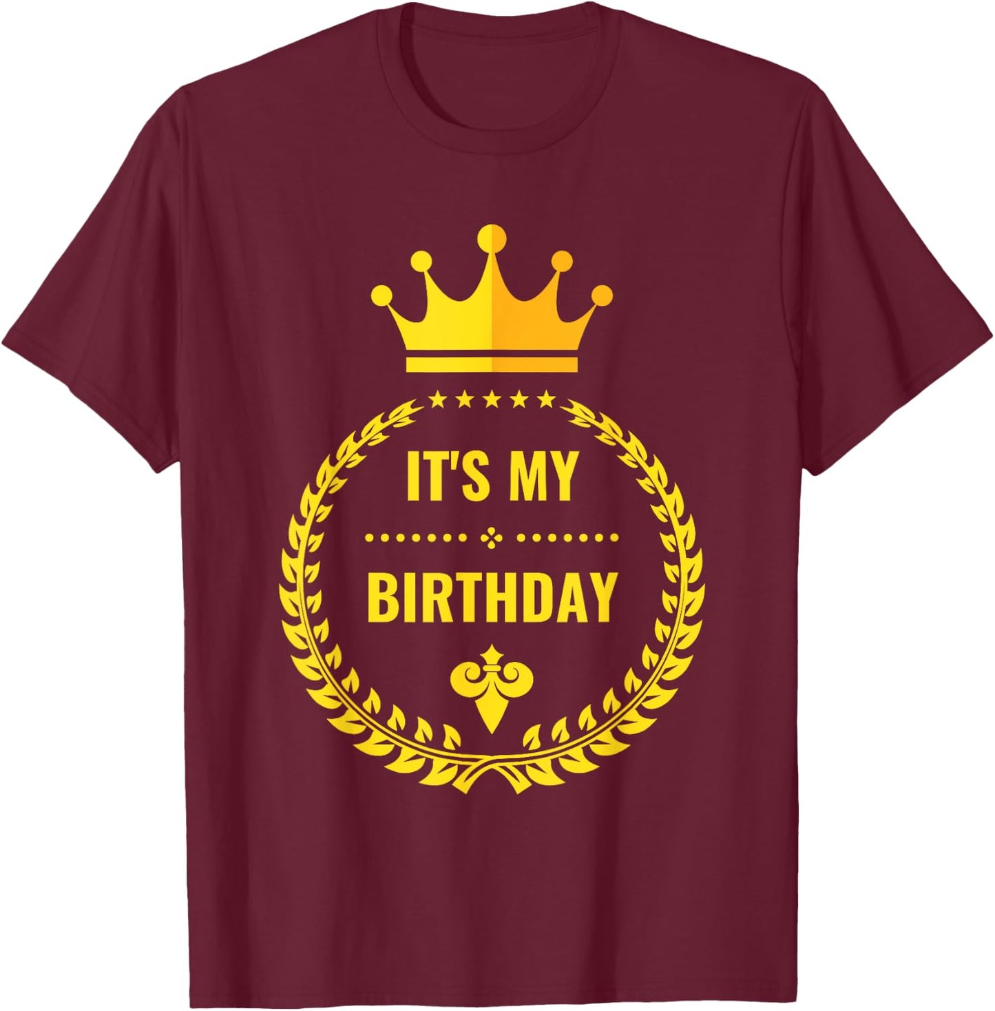 It's My Birthday Girls Boys Kids Party Outfit T-Shirt - T-Shirt | Maroon