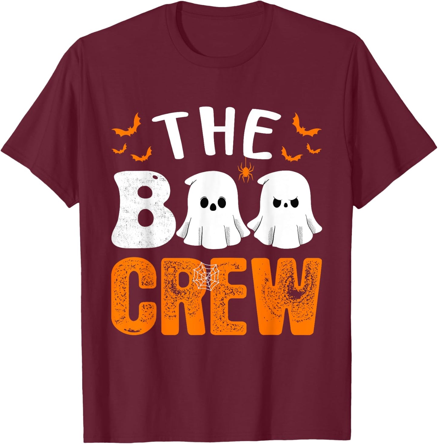 Halloween The Boo Crew for Kids & Adults - Trick or Treating T-Shirt - T-Shirt | Maroon