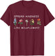 Spread Kindness Like Wildflowers Inspirational Quote Floral T-Shirt - T-Shirt | Maroon