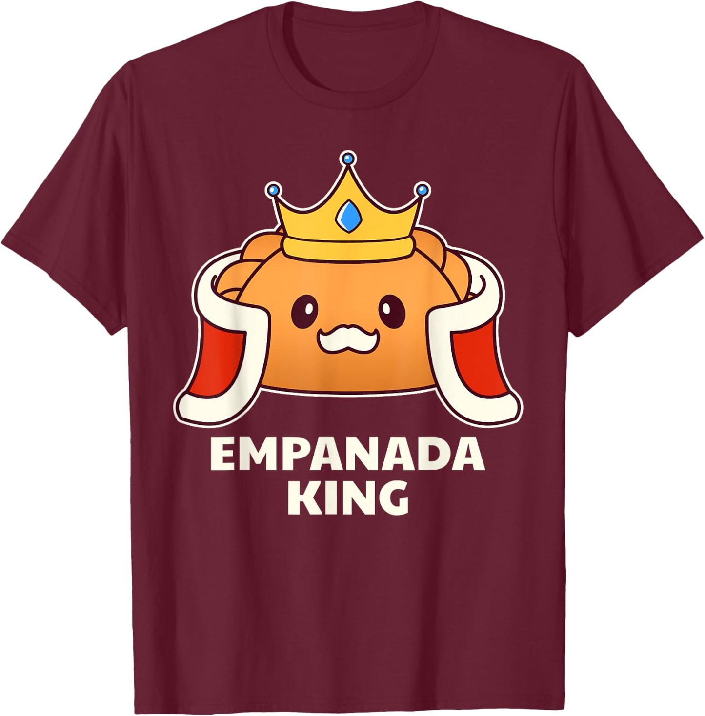 Empanada King - Funny Street Food T-Shirt - T-Shirt | Maroon