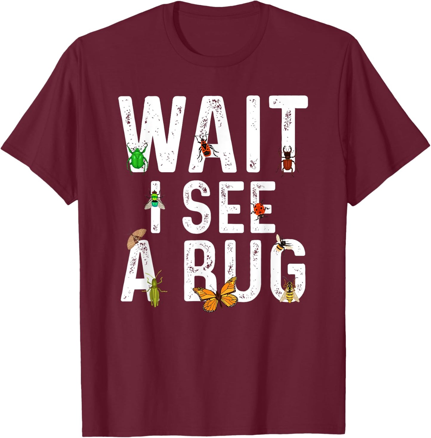 Cool Entomology Women Kids Lady Bug Lover Insect T-Shirt - T-Shirt | Maroon