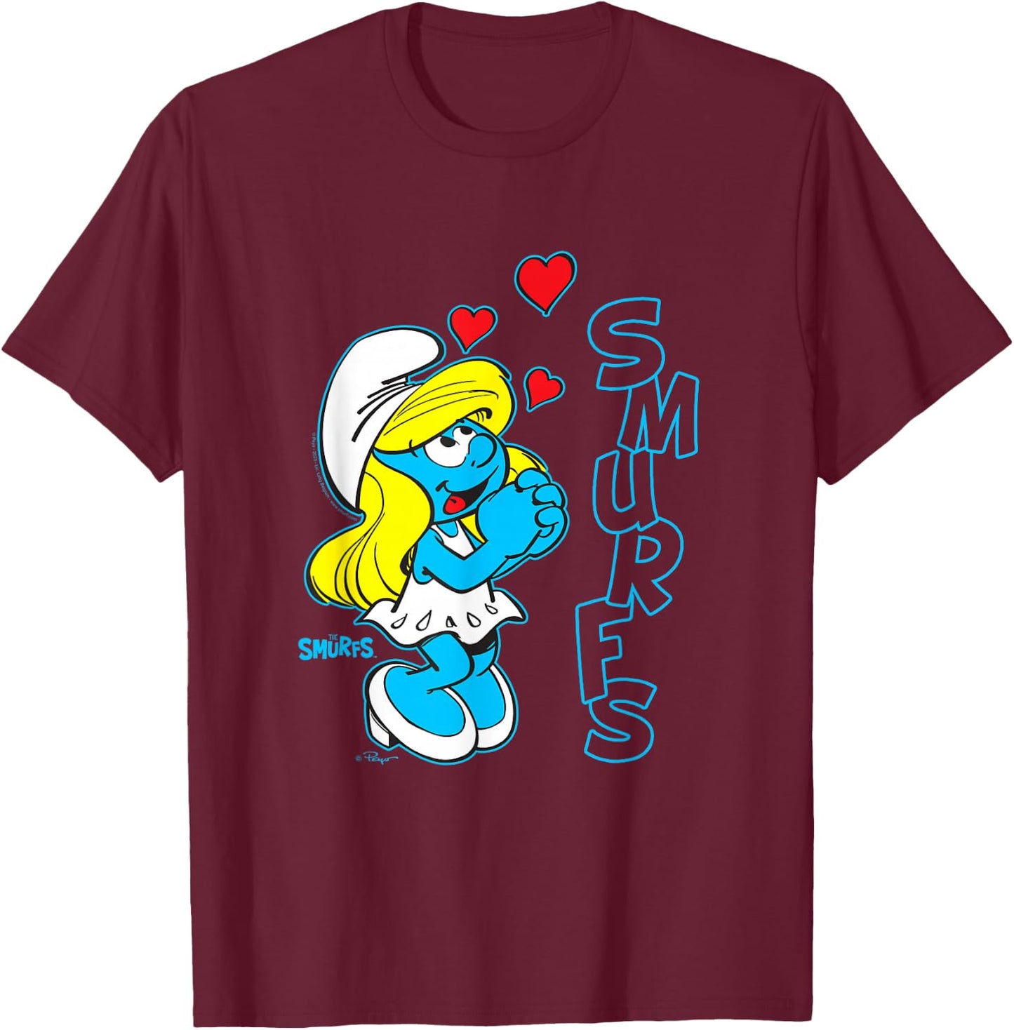 The Smurfs Smurfette T-Shirt - T-Shirt | Maroon