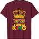 Kids Boys Young King Crown African American 1865 Juneteenth T-Shirt - T-Shirt | Maroon