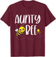 Birthday Bee Family Matching Aunty Bee Auntie Beekeeper Aunt T-Shirt - T-Shirt | Maroon