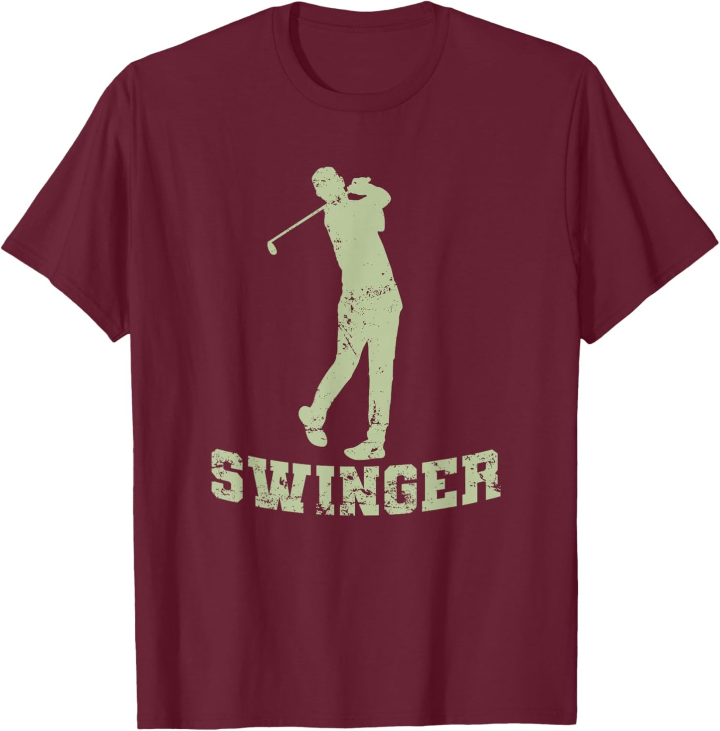 Golf Swinger Trendsport Golf Clubs T-Shirt - T-Shirt | Maroon